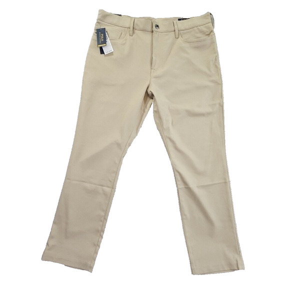 Polo Ralph Lauren Tech 5 Pocket Golf Performance Pants Men’s 38x30 Beige NWT - Picture 1 of 16